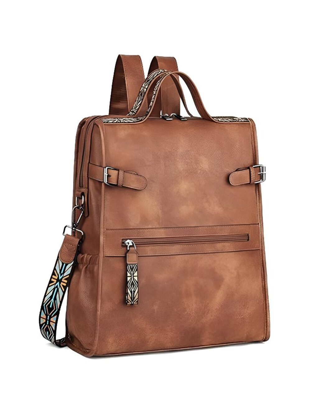 Leather Laptop Backpack for Women, Designer Ladies Work Travel Computer
